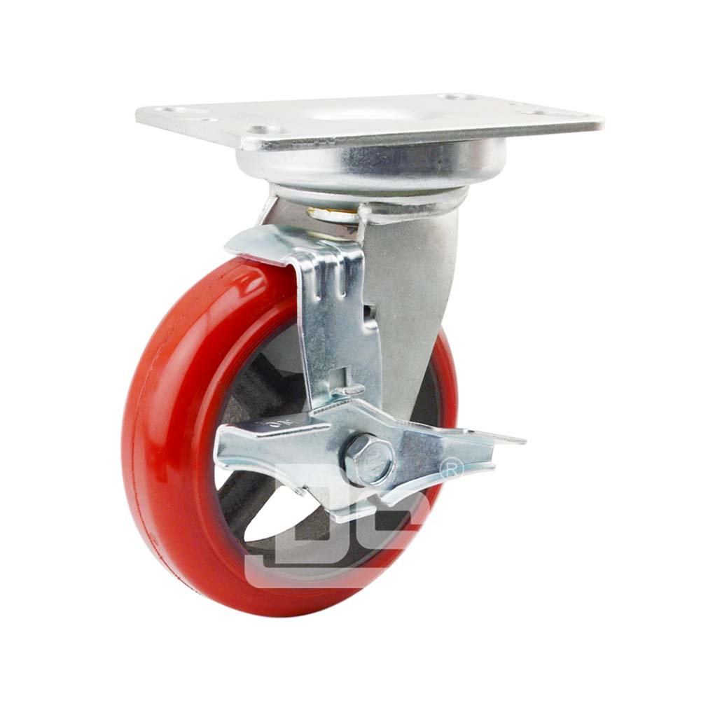 减震重型脚轮聚氨酯轮刹车脚轮（DS93系列）