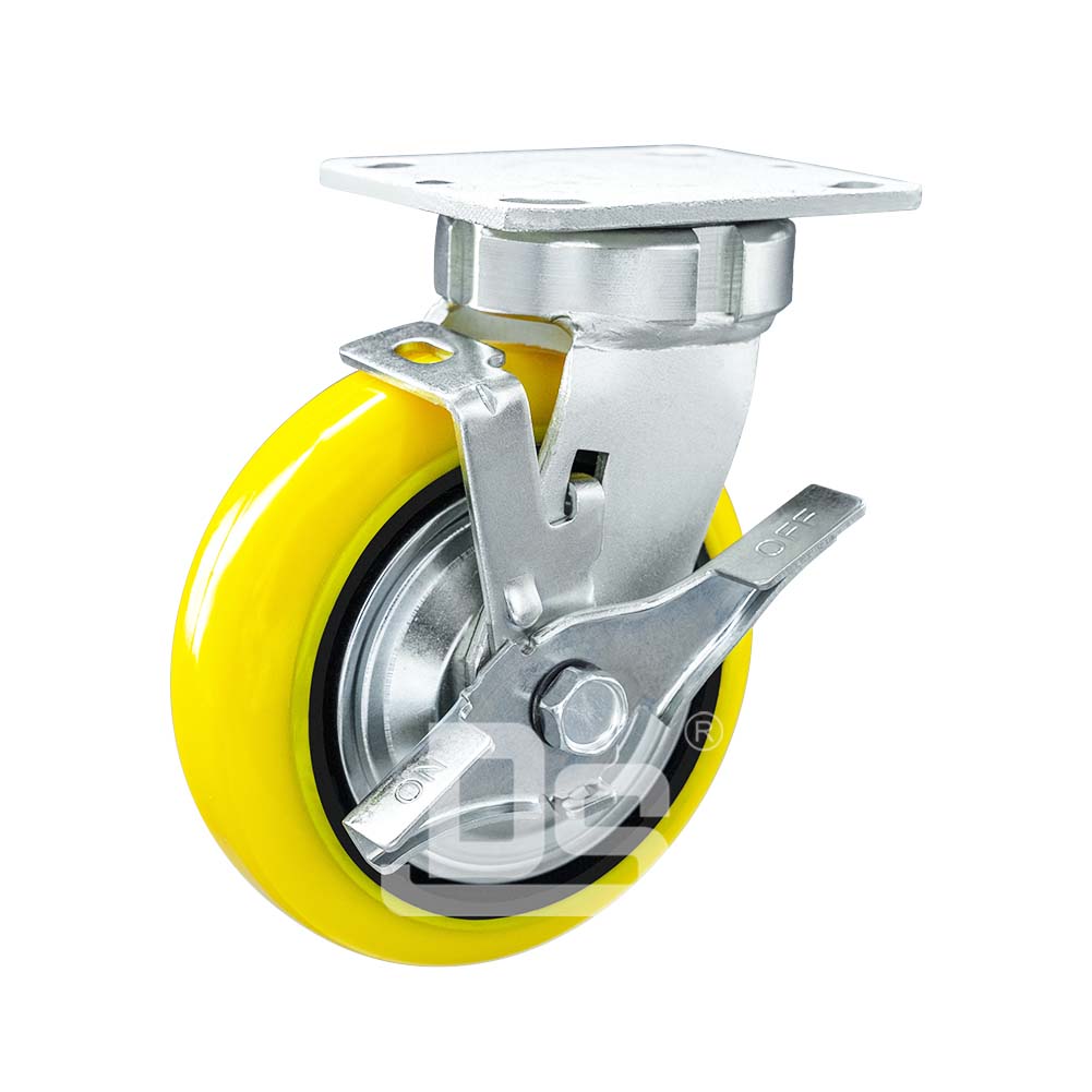 重型脚轮聚氨酯轮刹车脚轮（DS46系列）